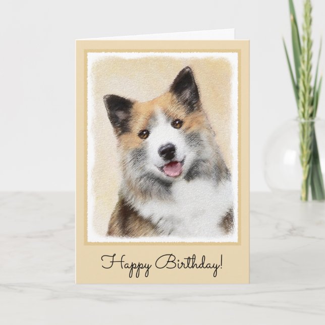 Carte Peinture islandaise pour chien de mer - Art origin (Devant)