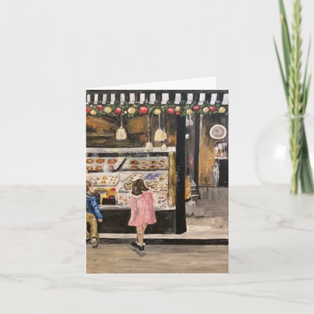 Carte peinture "Kolache à Noël" par Therese Kramer (Devant)