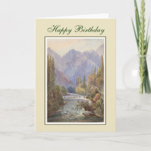 Carte peinture vintage