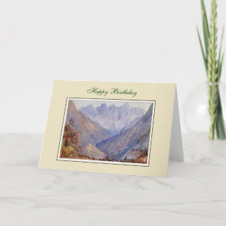 Carte peinture vintage