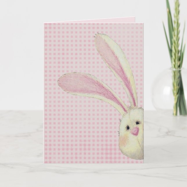 Carte Pékin Lapin De Pâques Sur En vichy (Devant)