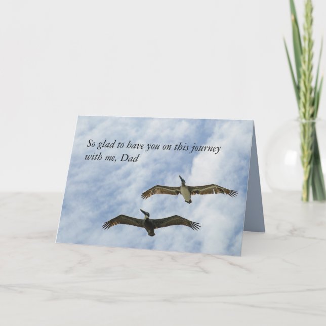 Carte Pélican Journey Happy Fête des pères Card (Devant)