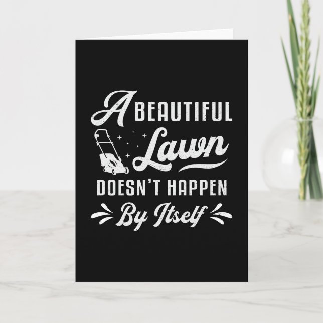 Carte Pelouse Mower Un Beau Jardin De Pelouse Maillot (Devant)