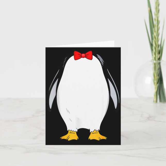 Carte Penguin Shirt Adult Men Women Kids Penguin Costume (Devant)