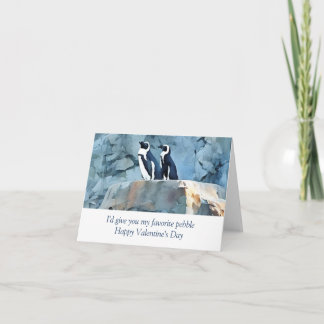 Carte Penguin Valentine's Day