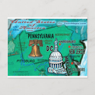 Carte Pennsylvania USA