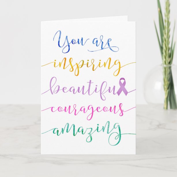 Cartes de vœux Encouragement Malade Du Cancer Zazzle.ca