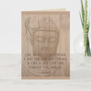 Carte Pensée positive Affirmation quotidienne bouddhiste