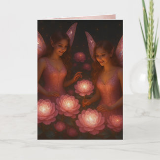 Carte Pensée romantique de ton amour pour elle Lotus ros