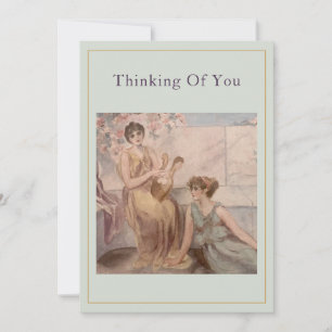 Carte Pensées pour toi Vintage Sage Sérénité