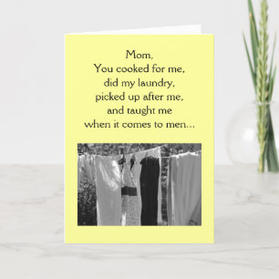 Carte Penser à toi - Maman, Tu as cuisiné pour moi, ai f