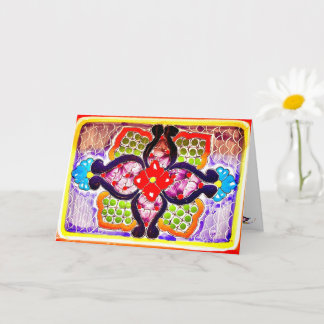 Carte Penser À Vous Colorful Talavera Salutation Mexicai
