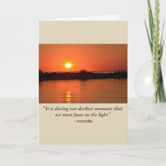 Carte Penser à vous Encouragement