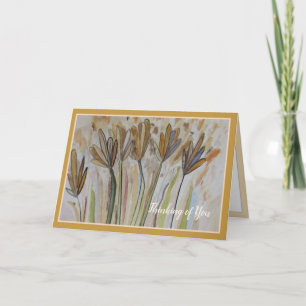 Carte Penser à vous - Fleurs sauvages