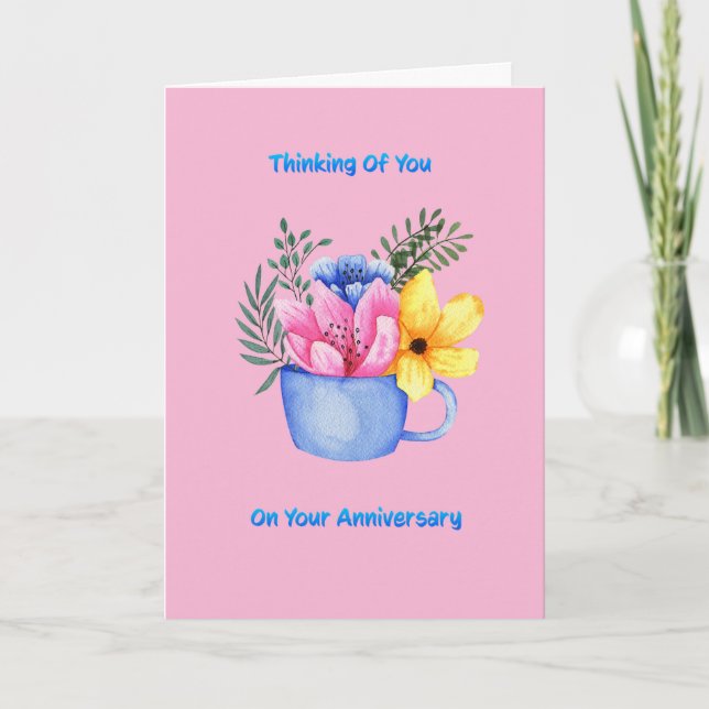 Carte Penser à vous lors de votre anniversaire (Devant)