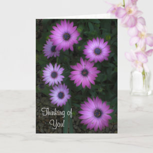 Carte Penser à vous - Pink Floral Card Ecc 3:11