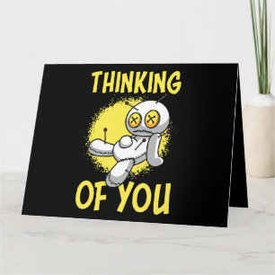 Carte Penser À Vous Poupées Voodoo Mignonne Et Déplaisan