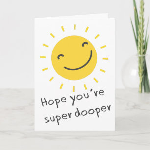 Carte Penser à vous soleil