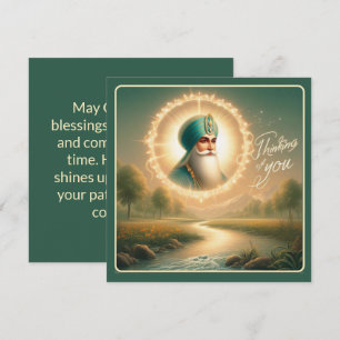 Carte Pensez à vous Guru Nanak Bénédictions