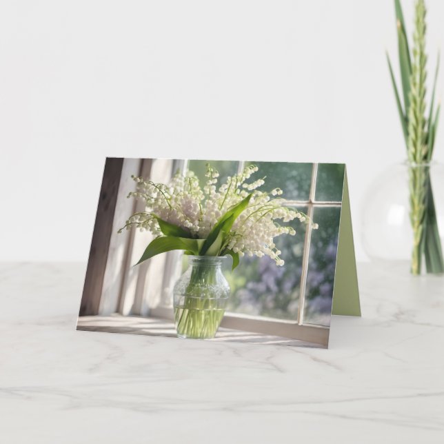 Carte Pensez à vous Lily du Bouquet de la Vallée (Devant)