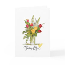 Pensez à vous Roses et Tulip Flower Bouquet