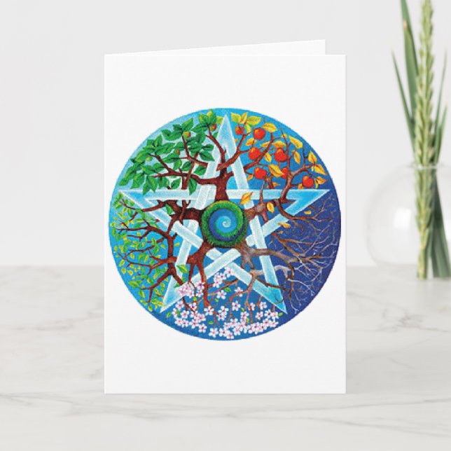 Carte pentacle-saisons (Devant)