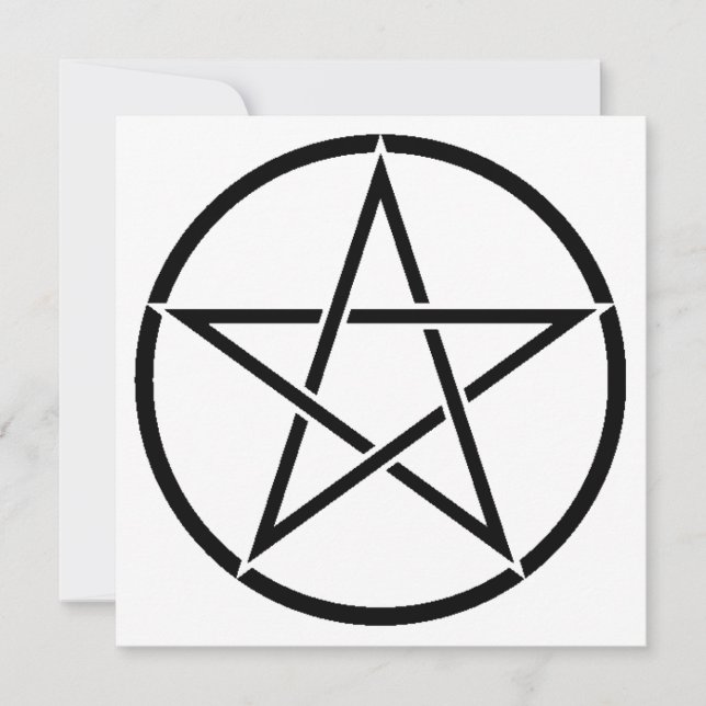 Carte Pentacle Wiccan (Pentagramme) (Devant)