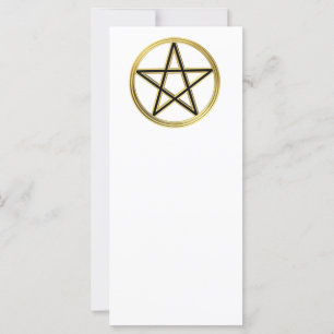 Carte Pentagramme doré
