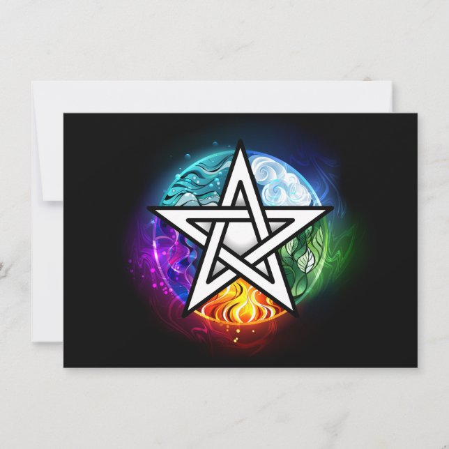 Carte pentagramme du Wiccan (Devant)