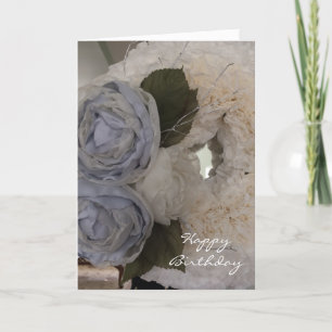 Carte Peonies et Wreath Anniversaire