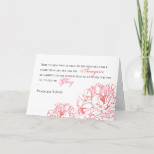 Carte Peony Ephésiens 3:20