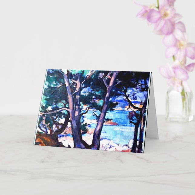 Carte Peploe Samuel, Eau Bleue, Antibes (Orchidée)