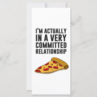 Carte Pepperoni Pizza Love - Une relation sérieuse
