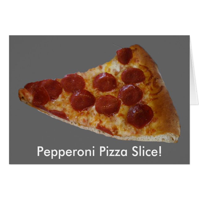 Carte Pepperoni Pizza Slice (Devant horizontal)
