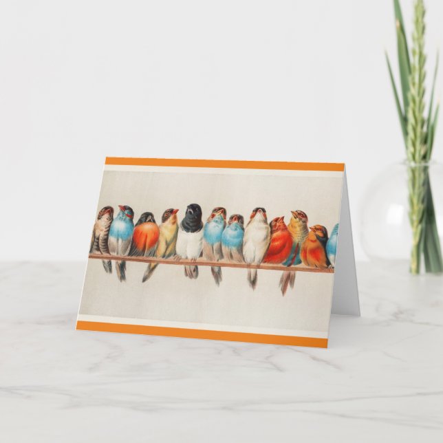 Carte Perch of Birds (Devant)