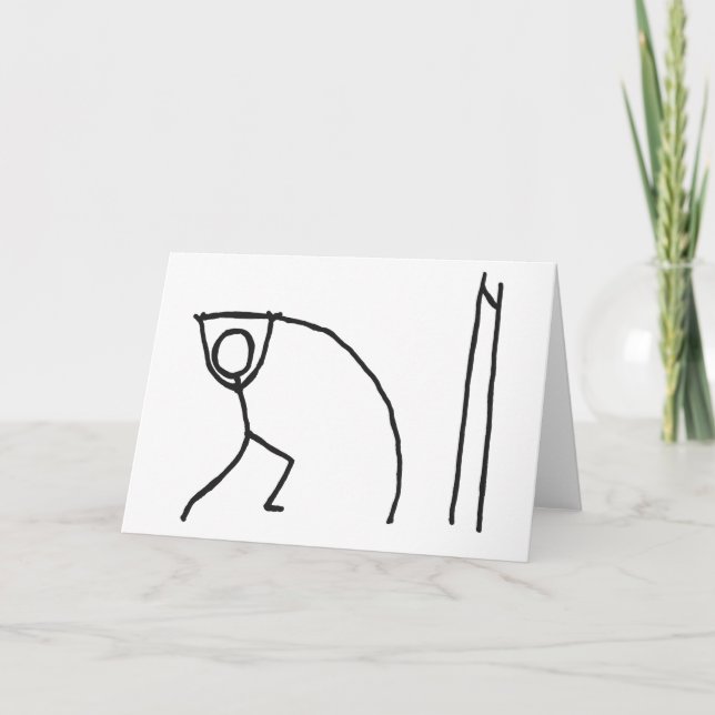 Carte Percheur Stickman (Devant)