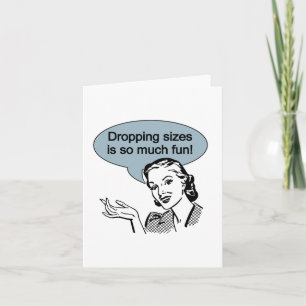 Carte Perdre des tailles est tellement amusant