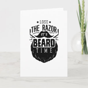 Carte Perdre le rasoir son temps de barbe