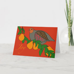 Carte Perdrix et poires