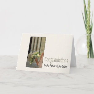 Carte père de la Mariée félicitations