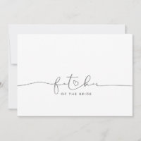 Père de la mariée Mariage Message du matin