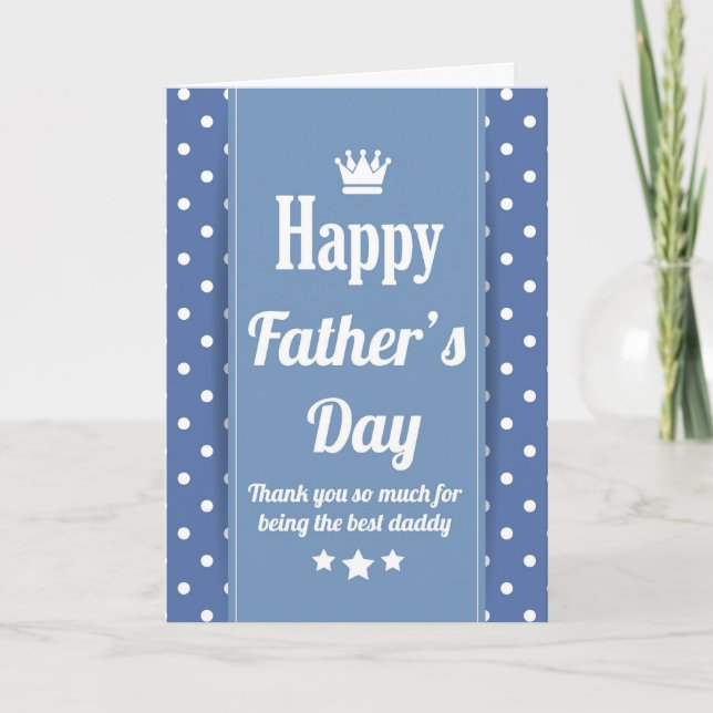 Carte Père Fête Meilleur papa (Devant)