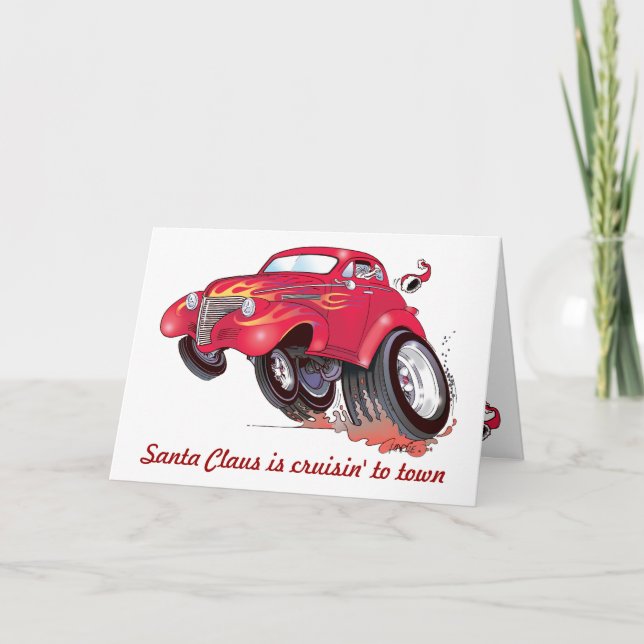 Carte père Noël 39 Chevy Christmas (Devant)