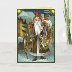 Carte Père Noël allemande vintage