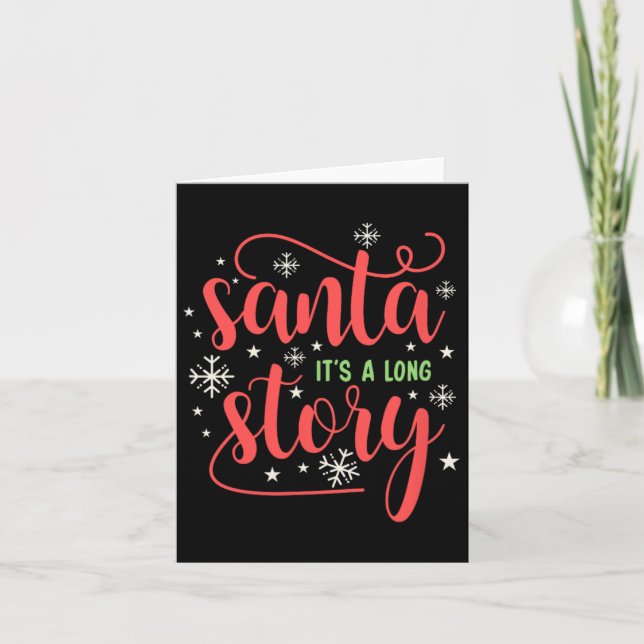 Carte Père Noël C'est une longue histoire Chemise de Noë (Devant)