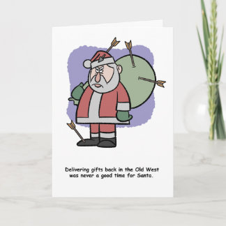 Carte Père Noël dans l'Ancien Ouest