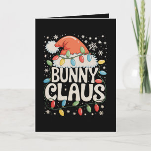 Carte Père Noël de Noël Bunny Claus Vacances Famille