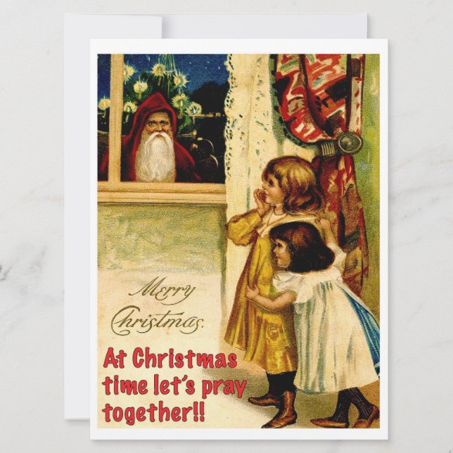 Carte Père Noël déplaisant (Devant)
