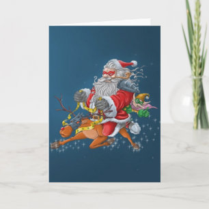 Carte Père Noël en colère