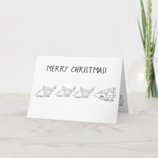 Carte Père Noël et les Lumps des rennes